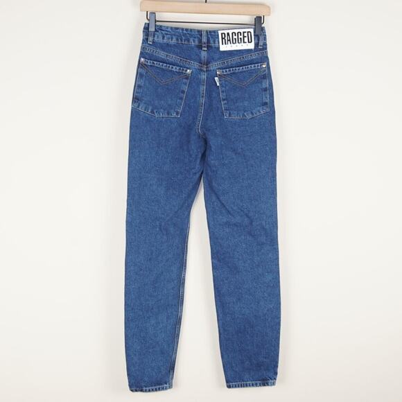 The Ragged Priest High Rise Tapered Leg Mom Blue Jeans Womens Sz 24 - Picture 4 of 6